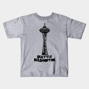 Seattle, Washington's Space Needle Kids T-Shirt